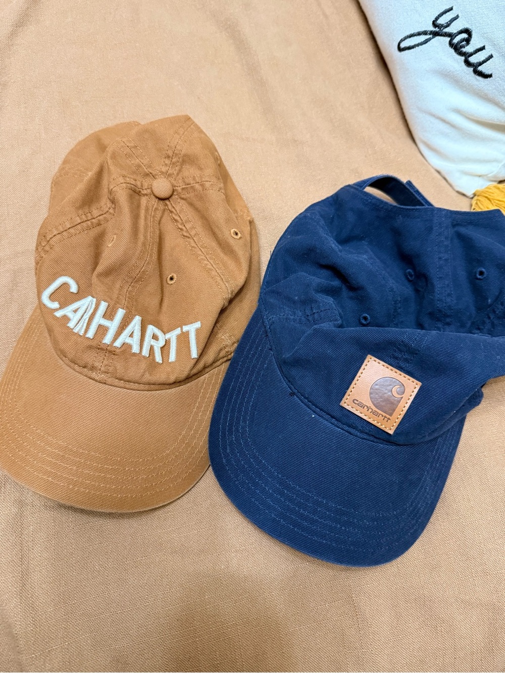 Carhartt Brown & Navy Canvas Baseball Caps Pack